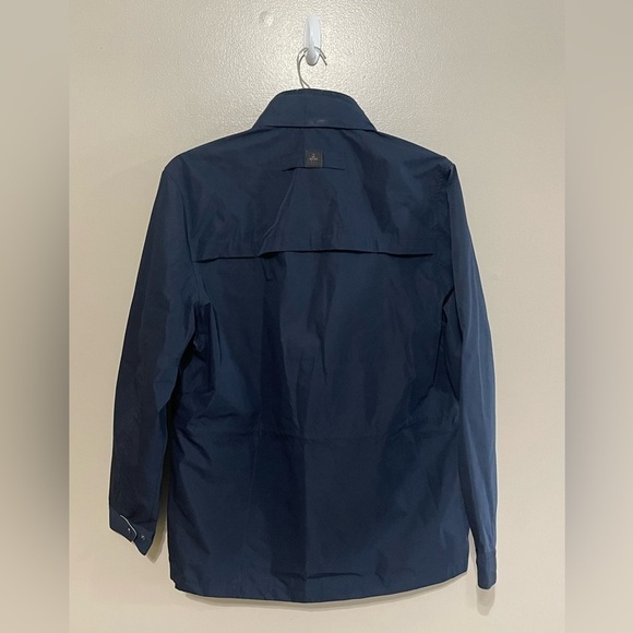 Rainforest Men’s Navy Blue Field Jacket With Stowaway Hood Size M - Picture 4 of 7